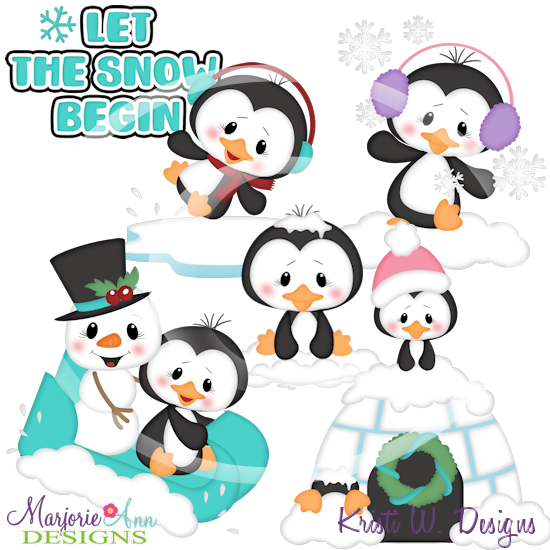 Let The Snow Begin SVG Cutting Files Includes Clipart - Click Image to Close
